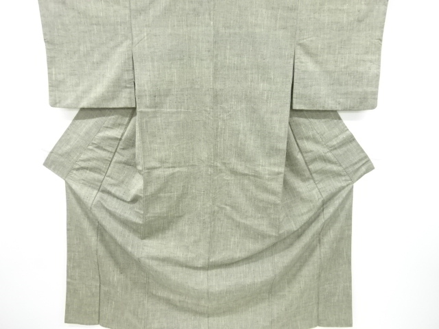 JAPANESE KIMONO / ANTIQUE KIMONO / SILK / TSUMUGI / WOVEN RAIN STRIPE